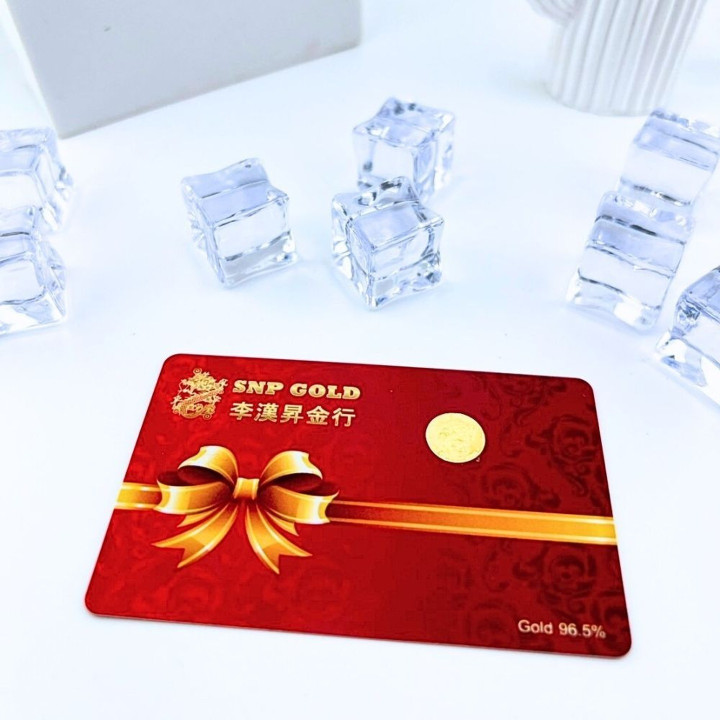 Authentic Gold Bar - 0.03 Gram, 96.5% Purity YAOWARAT