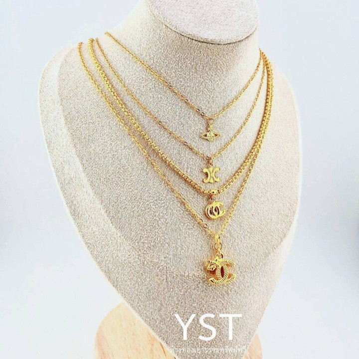 96.5%纯金时尚项链 - YST Z世代风格