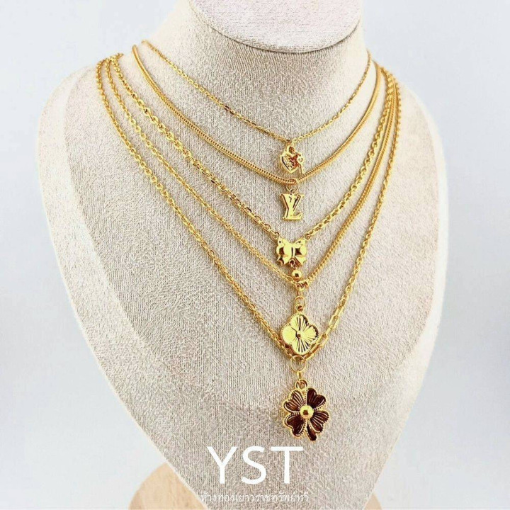 96.5%纯金时尚项链 - YST Z世代风格