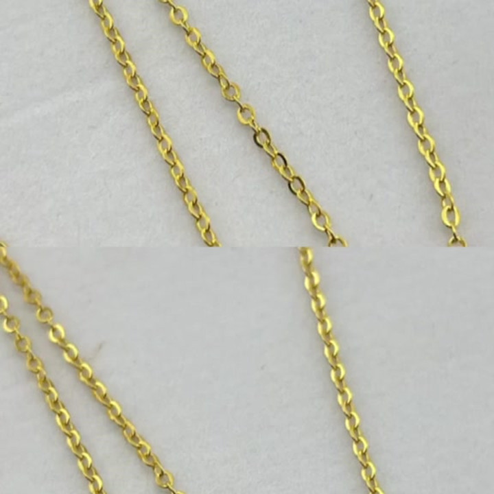 96.5% Pure Gold Fashion Necklace | YST H Design