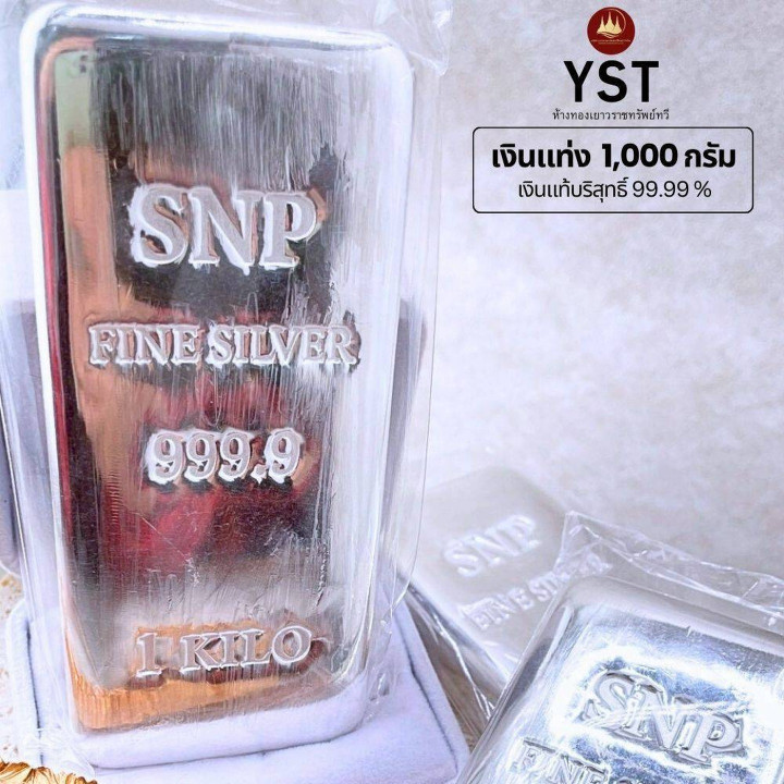 Lingot d'argent pur de 1 kg | Pureté 99,99 % | Poids garanti