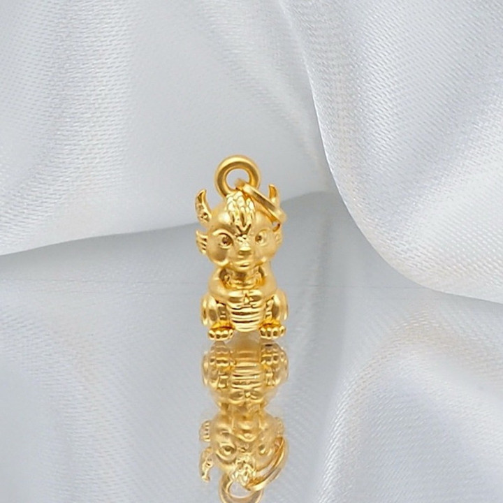 Precious Baby Dragon 99.9% Gold Pendant - Anya Jewelry