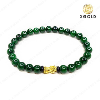 真金貔貅（神话生物），镶嵌御用玉石。