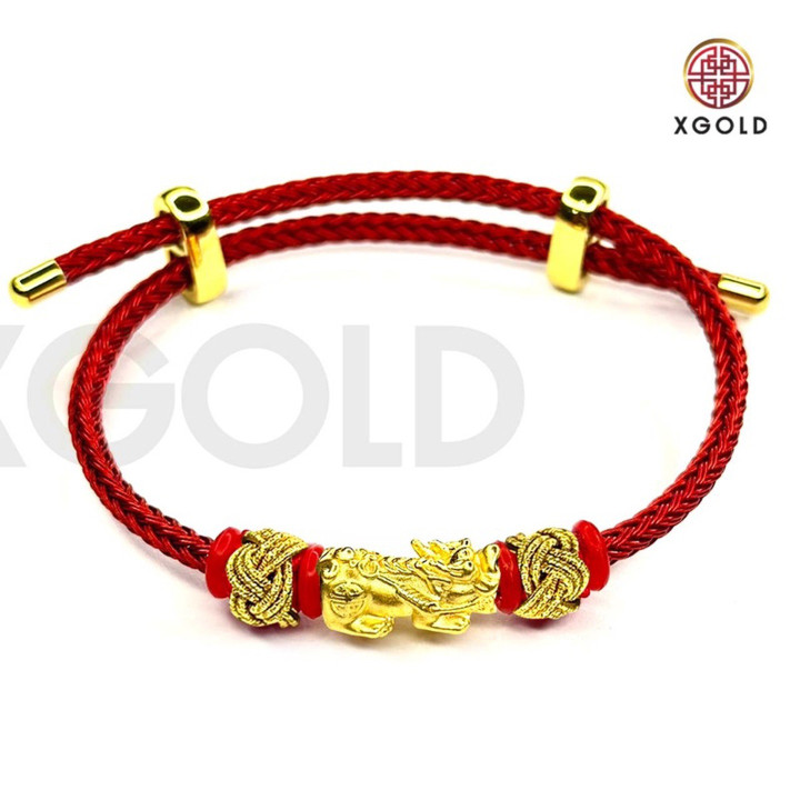 全新正品黄金貔貅（神话生物）护身符，带双钩和钢丝绳，均码！