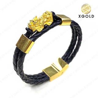 限量版真金貔貅，配皮表带