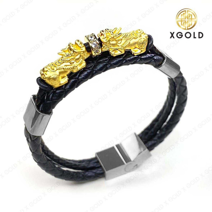 真金貔貅宝石吊坠 - 水下设计限量版