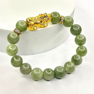 真金貔貅 1.9-2克，配水下宝石吊坠