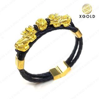 貔貅持金球一对 - 限量版黄金首饰