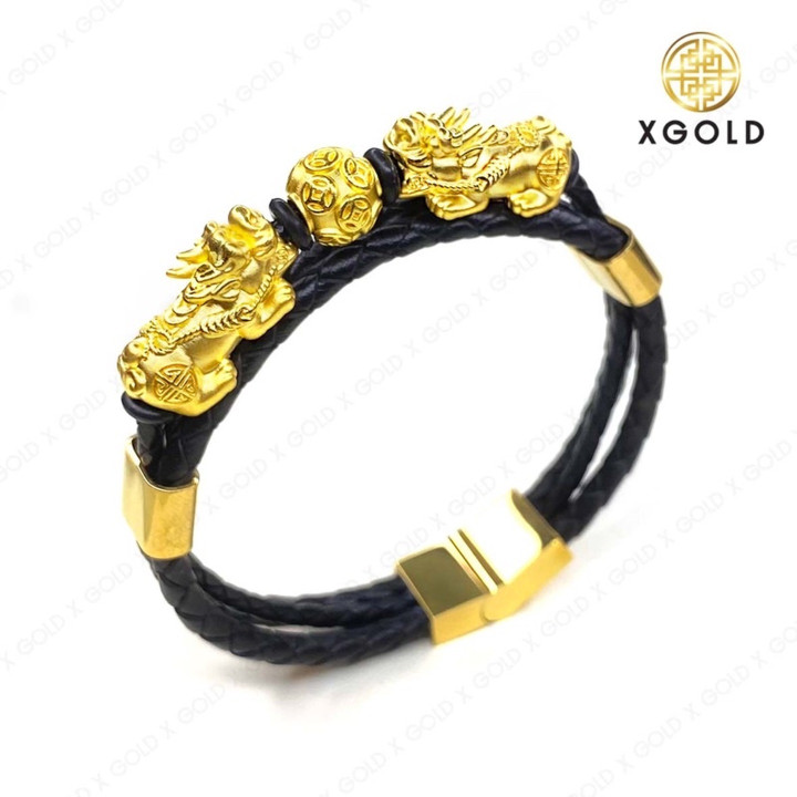 Paar Pi Xiu mit goldenen Kugeln – Limitierte Gold-Schmuckausgabe