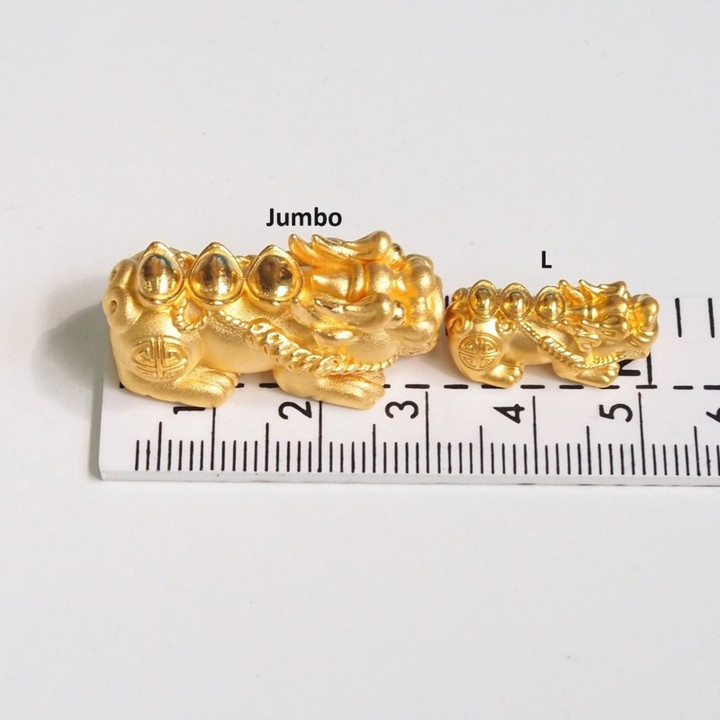巨型黄金貔貅护身符 - 纯度99.9%黄金