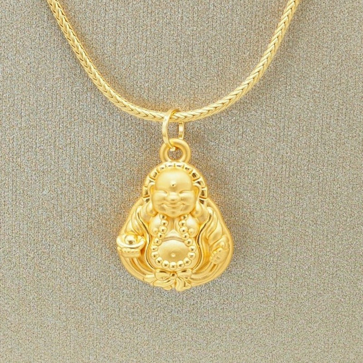 纯金安雅佛吊坠 |桑卡柴设计