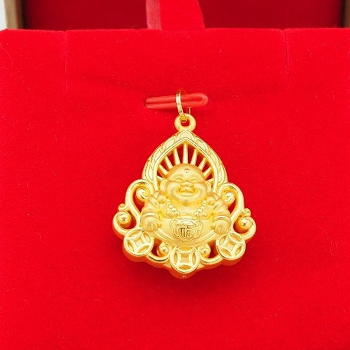 纯金安雅佛吊坠 |桑卡柴设计