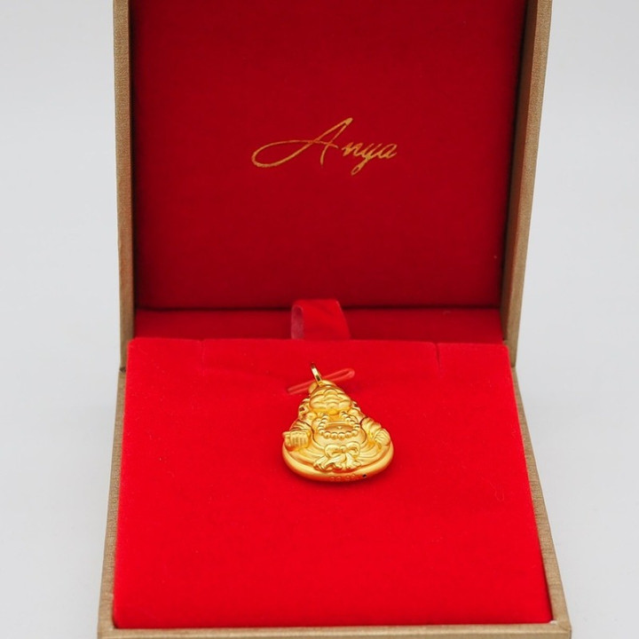 纯金安雅佛吊坠 |桑卡柴设计