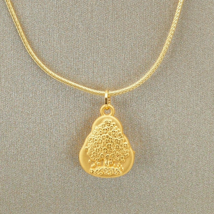 纯金安雅佛吊坠 |桑卡柴设计