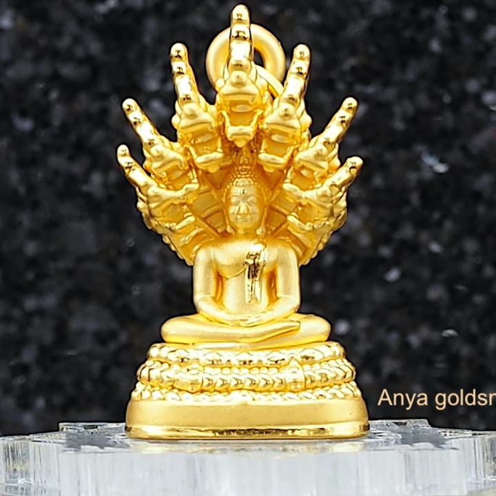 纯金安雅那伽佛像吊坠 | 2.10克