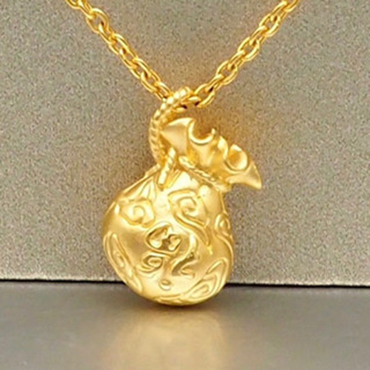 奢华黄金安雅吊坠 | 99.9%纯金