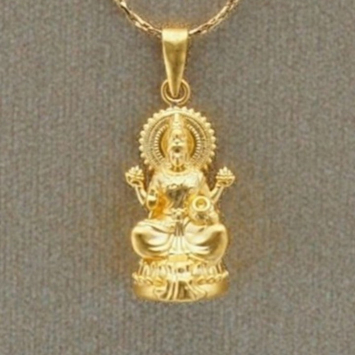 纯金拉克什米吊坠 | Anya女神珠宝 |