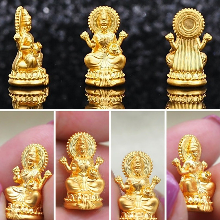 纯金拉克什米吊坠 | Anya女神珠宝 |