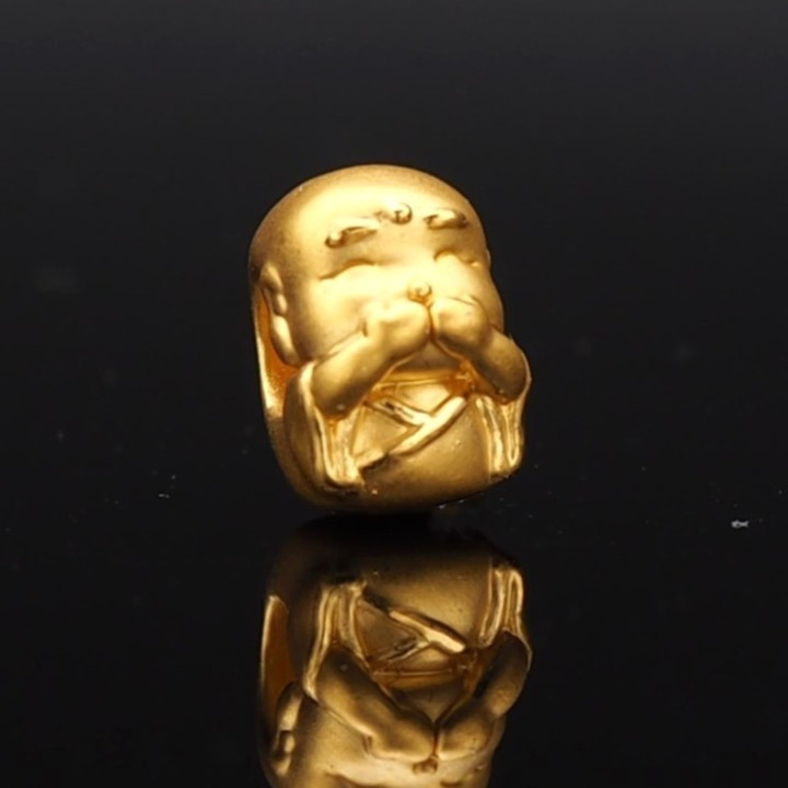 Pure Gold Phra Pid Hu Anya Charm - Luck & Protection