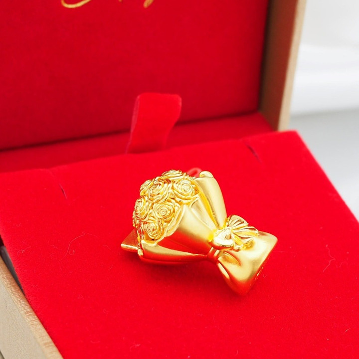 永恒安雅玫瑰金花束（24K纯金）