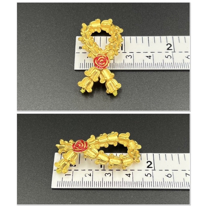 真金花环 | 精致迷你项链 | 附带真品证书