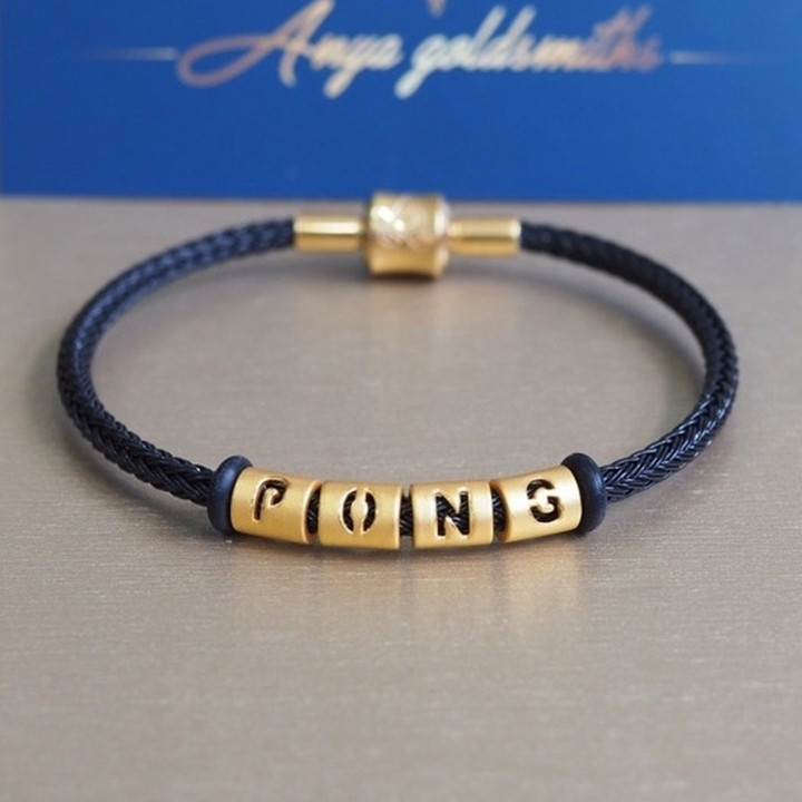 Pure Gold Anya Charm Necklace - A-Z Letters & Symbol