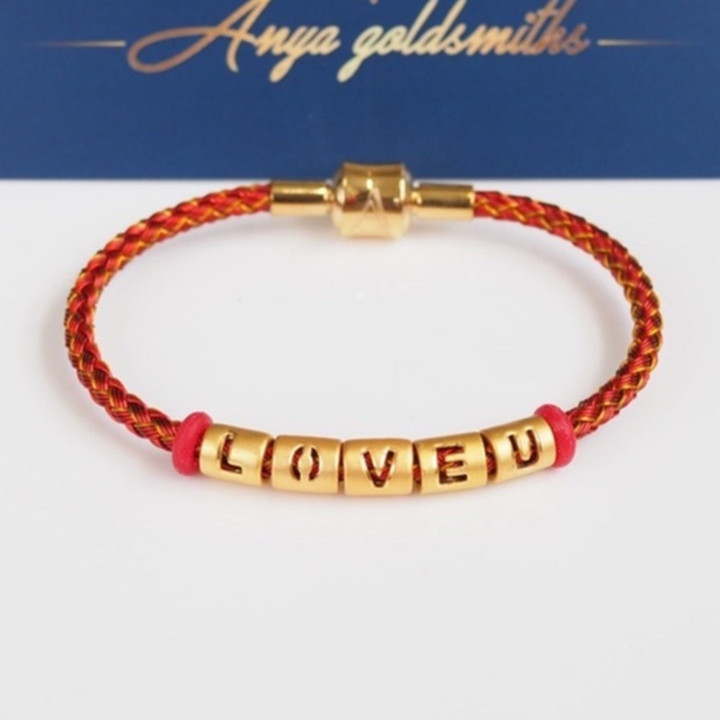 Pure Gold Anya Charm Necklace - A-Z Letters & Symbol