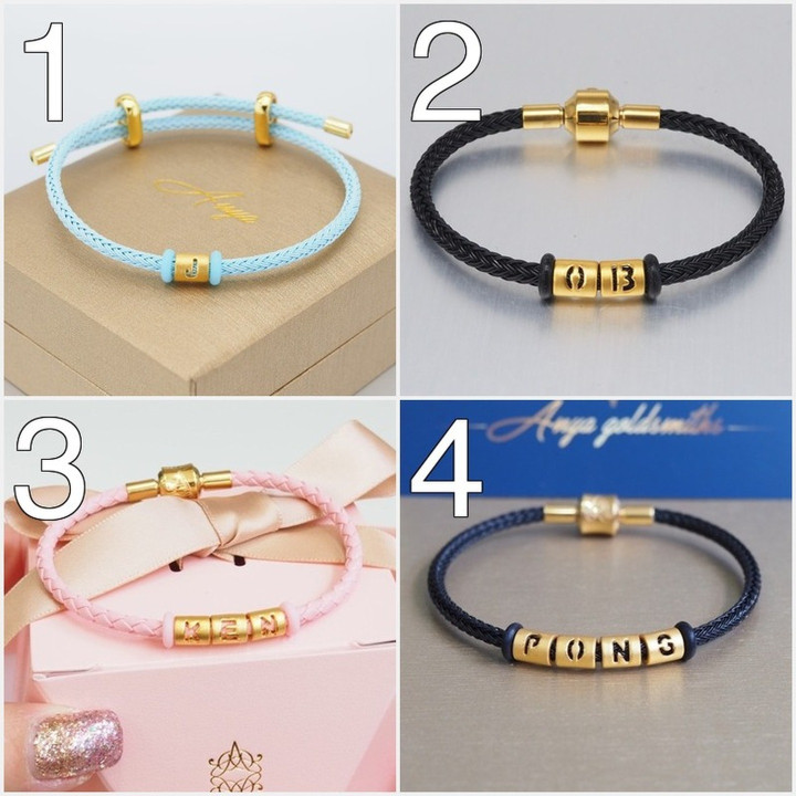 Pure Gold Anya Charm Necklace - A-Z Letters & Symbol