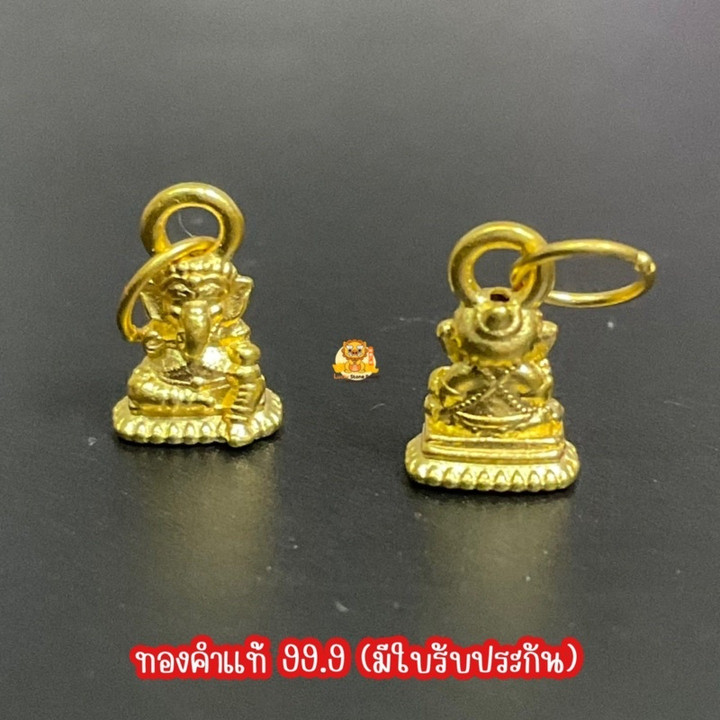 纯金象头神吊坠 | 小巧精致设计