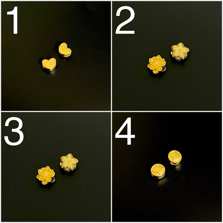 纯金吊坠 - 迷你尺寸及真品证书