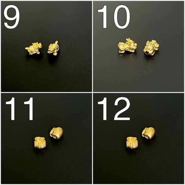 纯金吊坠 - 迷你尺寸及真品证书