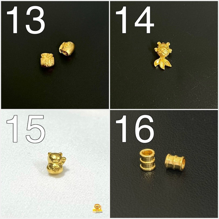 纯金吊坠 - 迷你尺寸及真品证书