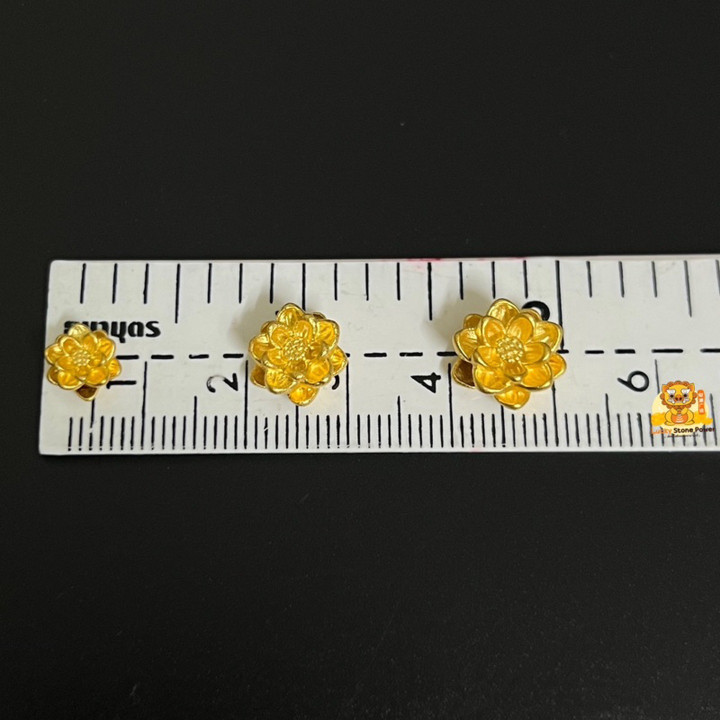 纯金牡丹吊坠 | 99.9% 真品保证