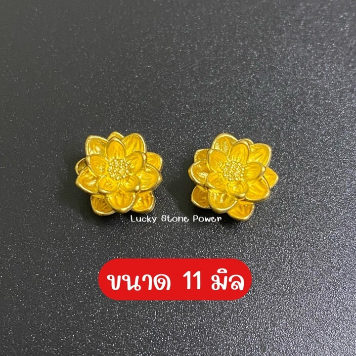 纯金牡丹吊坠 | 99.9% 真品保证