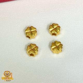 纯金四叶草吊坠 | 幸运护身符，附带真品证书