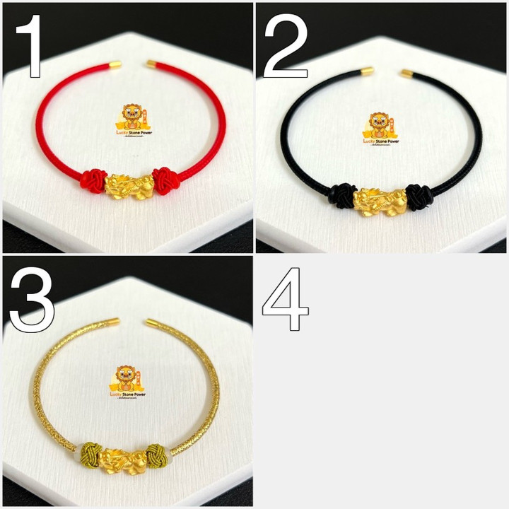 Pure Gold Pixiu Bracelets | Authentic & Lucky Charms