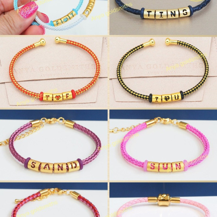 Pure Gold Anya Charm Necklace - A-Z Letters & Symbol