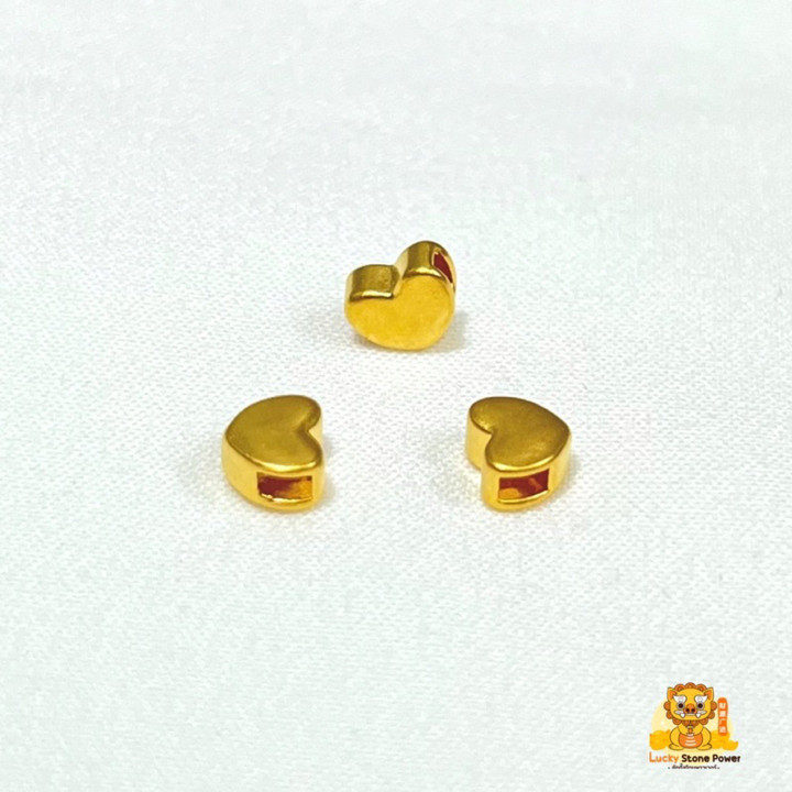 纯金心形吊坠 | 99.99% 真品，小巧精致