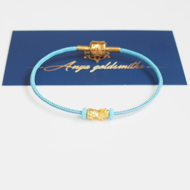 Gold Pi Xiu Pendant | Pure 24K Gold Wire Charm | Anya