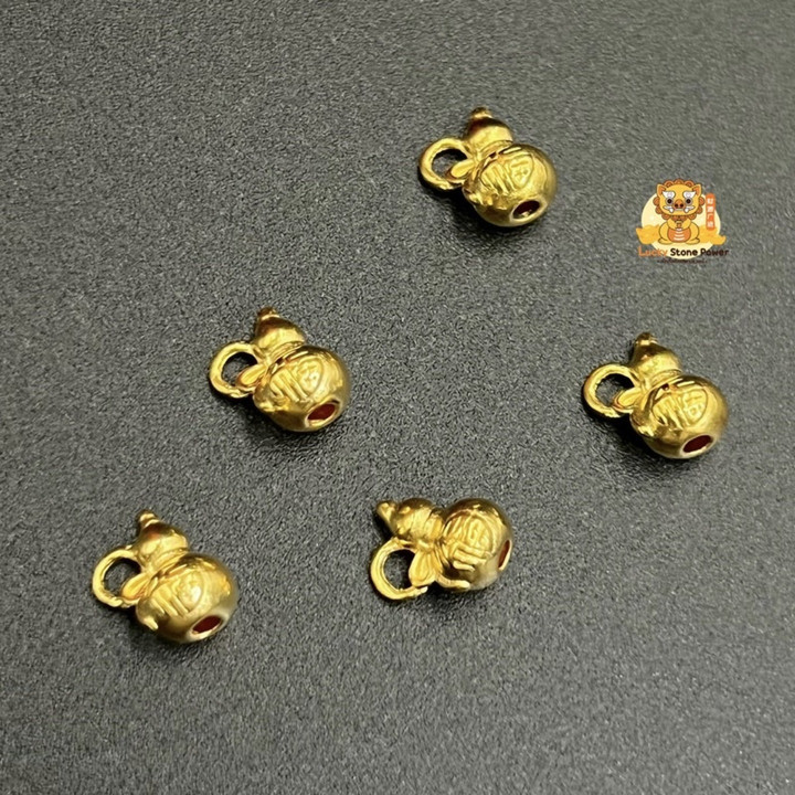 纯金葫芦护身符：招财纳福