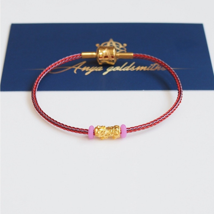 Gold Pi Xiu Pendant | Pure 24K Gold Wire Charm | Anya