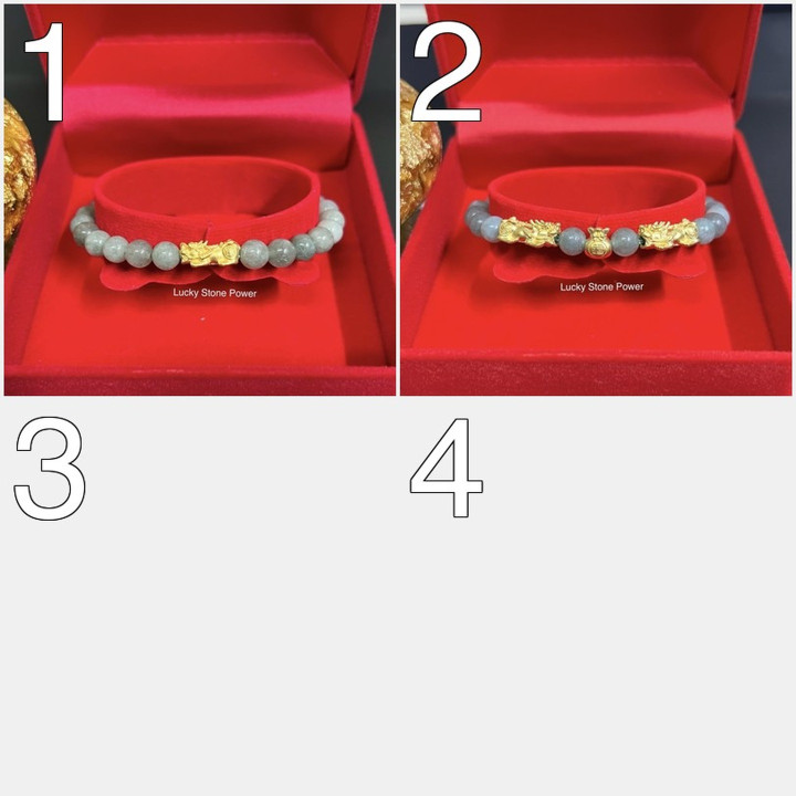 Pure Gold Pixiu & Jade Bracelet | Luck & Prosperity Charm