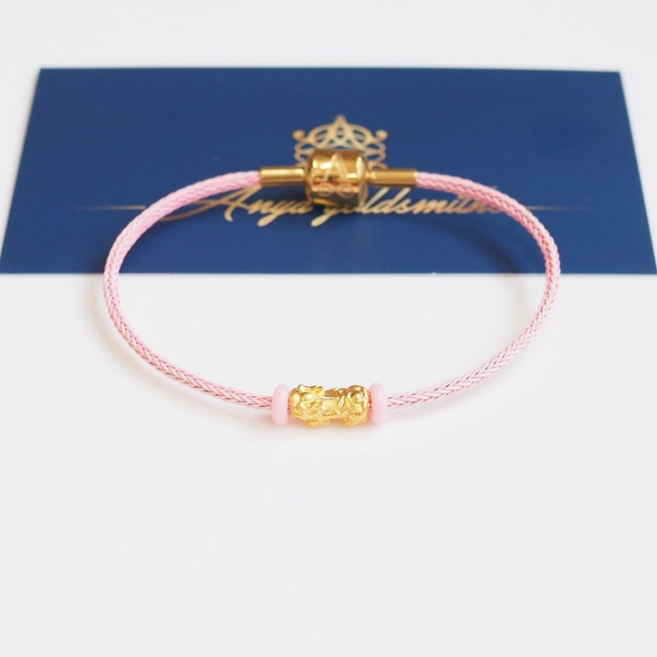 Gold Pi Xiu Pendant | Pure 24K Gold Wire Charm | Anya