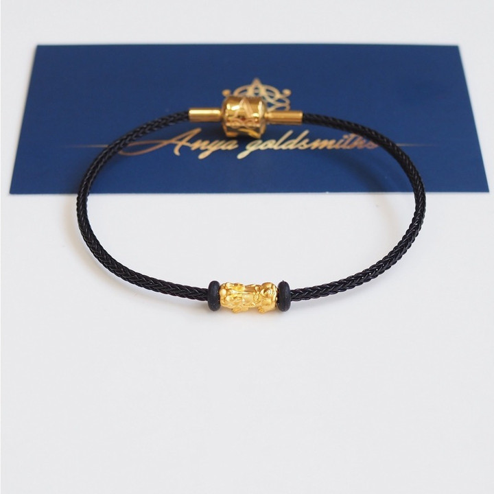 Gold Pi Xiu Pendant | Pure 24K Gold Wire Charm | Anya