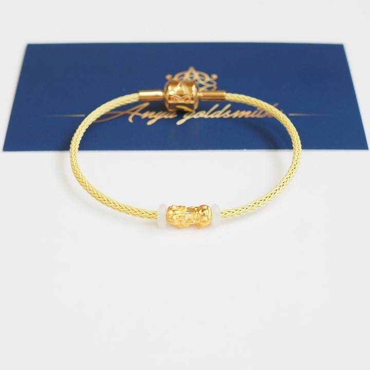 Gold Pi Xiu Pendant | Pure 24K Gold Wire Charm | Anya