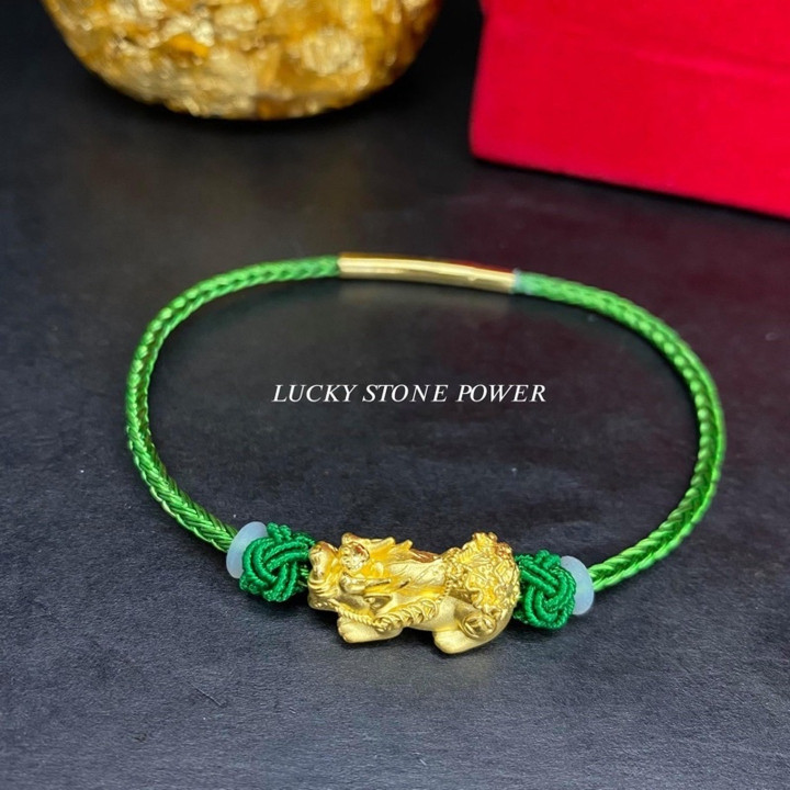 Pure Gold Pixiu Bracelet | Authentic & Lucky Charm