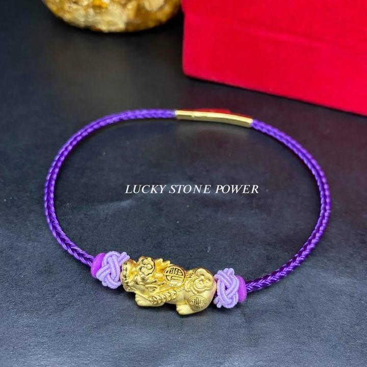 Pure Gold Pixiu Bracelet | Authentic & Lucky Charm