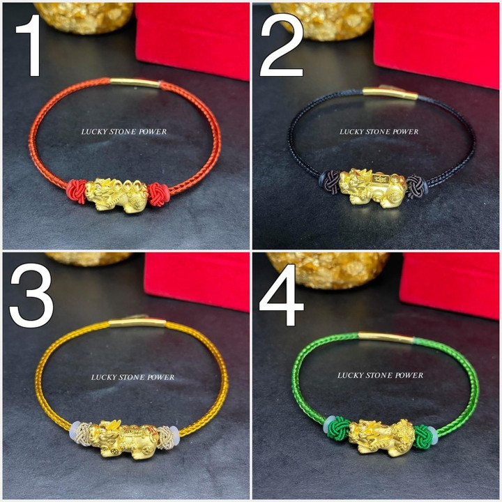 Pure Gold Pixiu Bracelet | Authentic & Lucky Charm