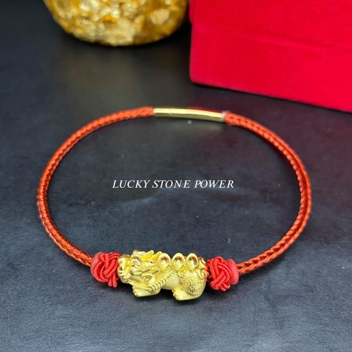 Pure Gold Pixiu Bracelet | Authentic & Lucky Charm