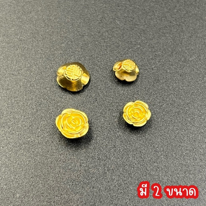 真金玫瑰吊坠 | 99.9%纯度，两种尺寸